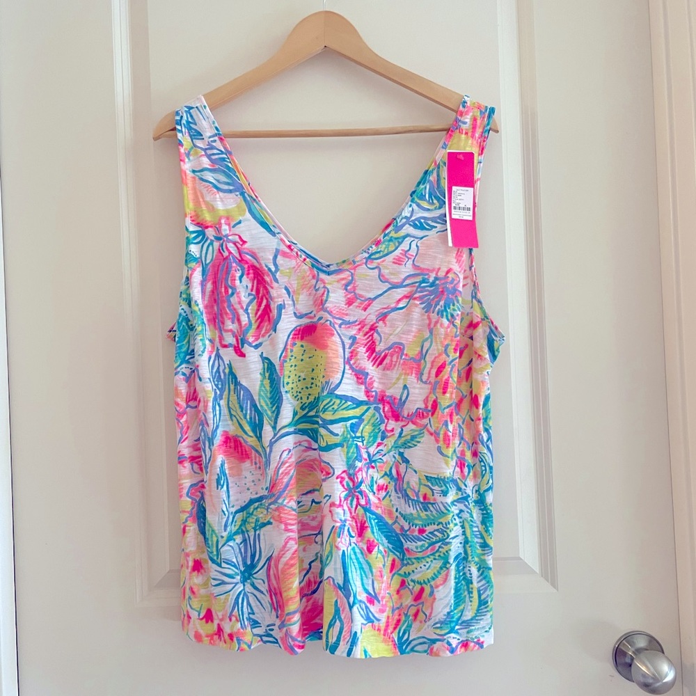 Lilly Pulitzer Gigi Tank Top in Fiesta Bamba